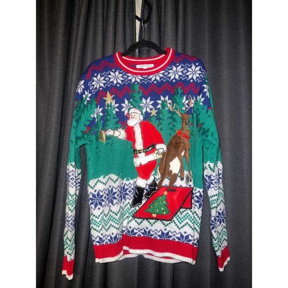 Ugly Christmas Sweater Xmas Size Medium - Picture 1 of 3